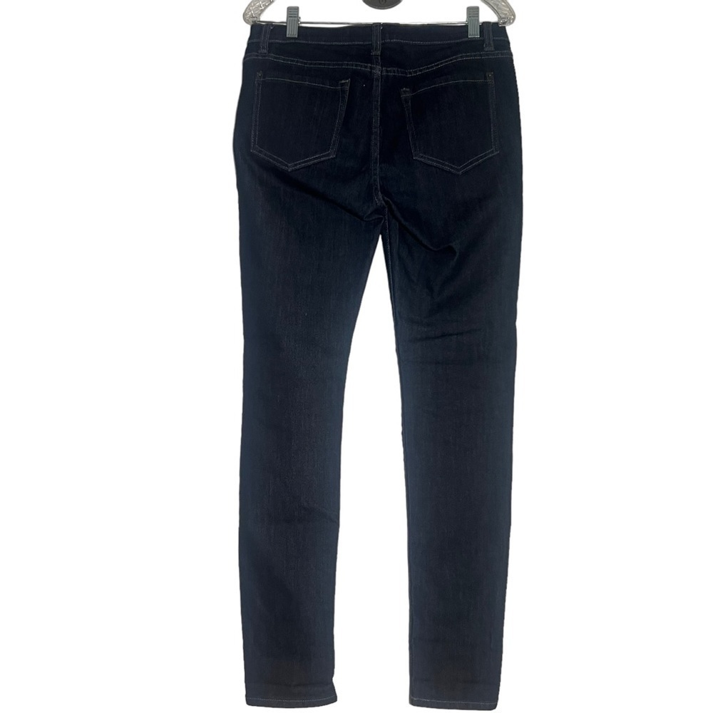 W62 Jeans Womens  Blue Skinny Leg Dark Wash Mid Rise Waist Stretch - Picture 2 of 7